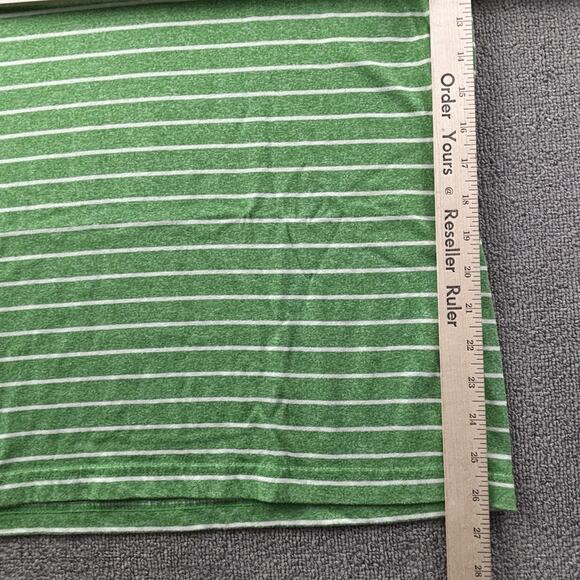 LRG Shirt Adult 2XL XXL Green Striped Henley Short Sleeve Casual Men's - Picture 12 of 14